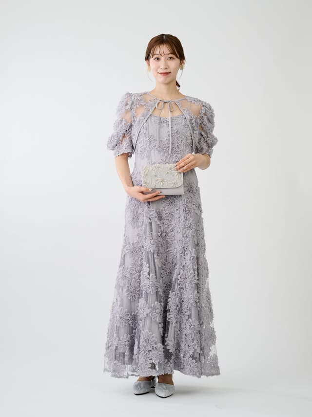 FLOCKING BOLERO DRESS