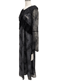 cross lace flower dress